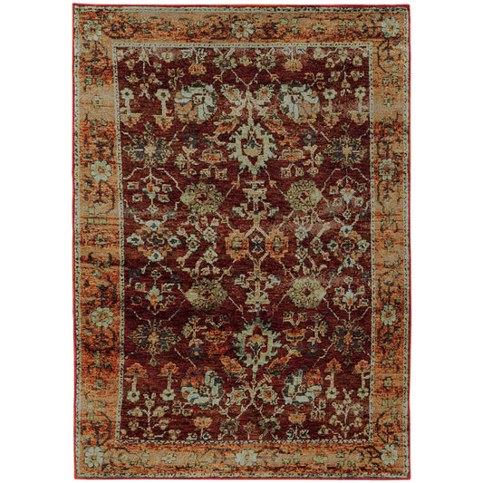 ANDORRA 7154A Red Rug - ORIENTAL WEAVERS