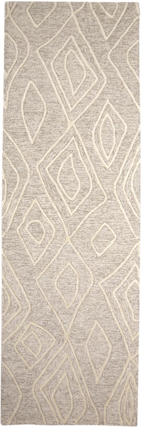 Enzo Transitional/Bohemian & Eclectic Tan/Ivory Runner  Feizy Rugs Small Parcel,Feizy Rugs,Enzo,Tan/Ivory,2'6" x 8',Runner,Wool,Transitional/Bohemian & Eclectic,India