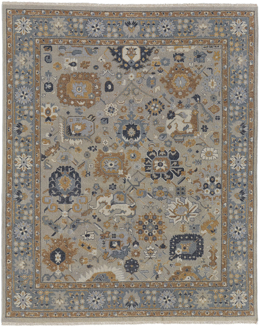 Corbitt Traditional/Classic Blue/Brown/Gray Accent Rug