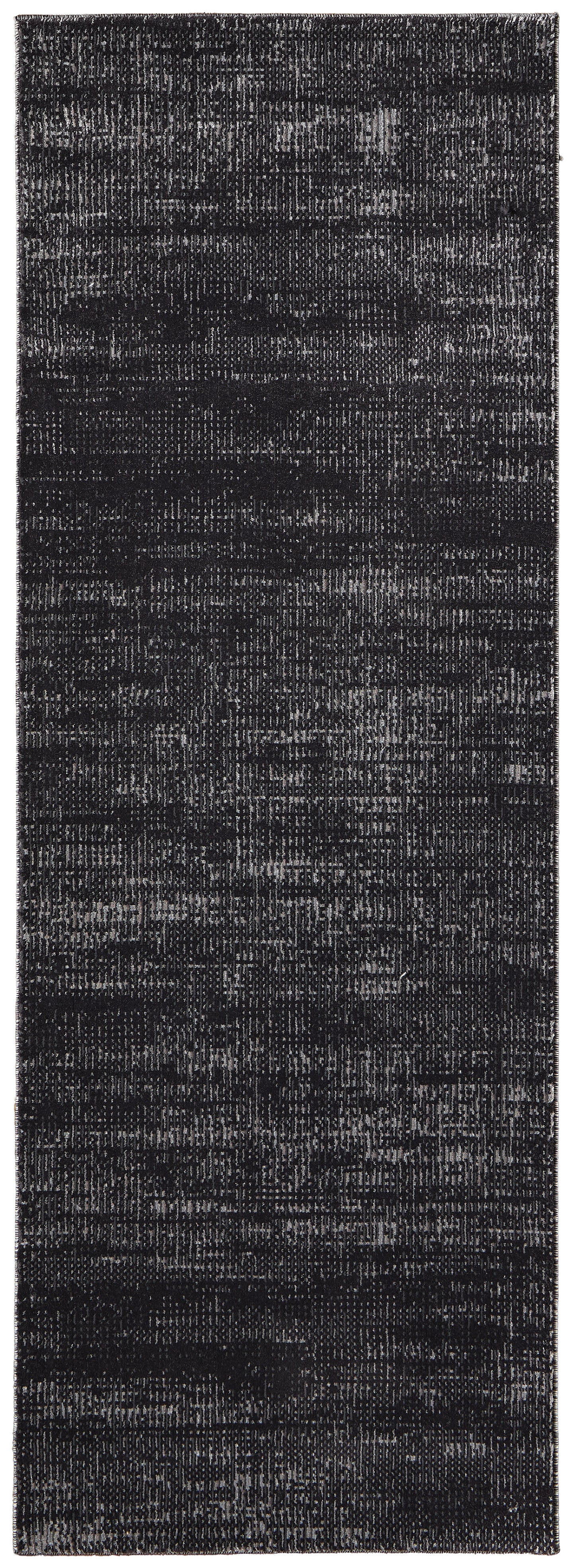 Deja Modern/Casual Black/Silver/Gray Runner  Feizy Rugs Small Parcel,Feizy Rugs,Deja,Black/Silver/Gray,2'6" x 7'3",Runner,Polypropylene/Polyester,Modern/Casual,Turkey