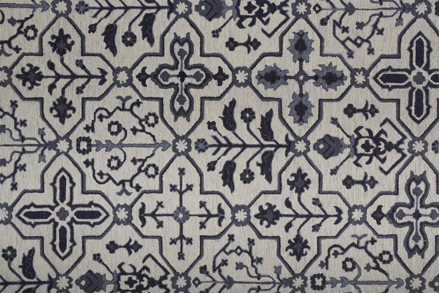 Fallon Traditional/Classic Gray/Blue/Ivory Accent Rug  Feizy Rugs Small Parcel,Feizy Rugs,Fallon,Gray/Blue/Ivory,2' x 3',Accent Rug,Wool,Traditional/Classic,India