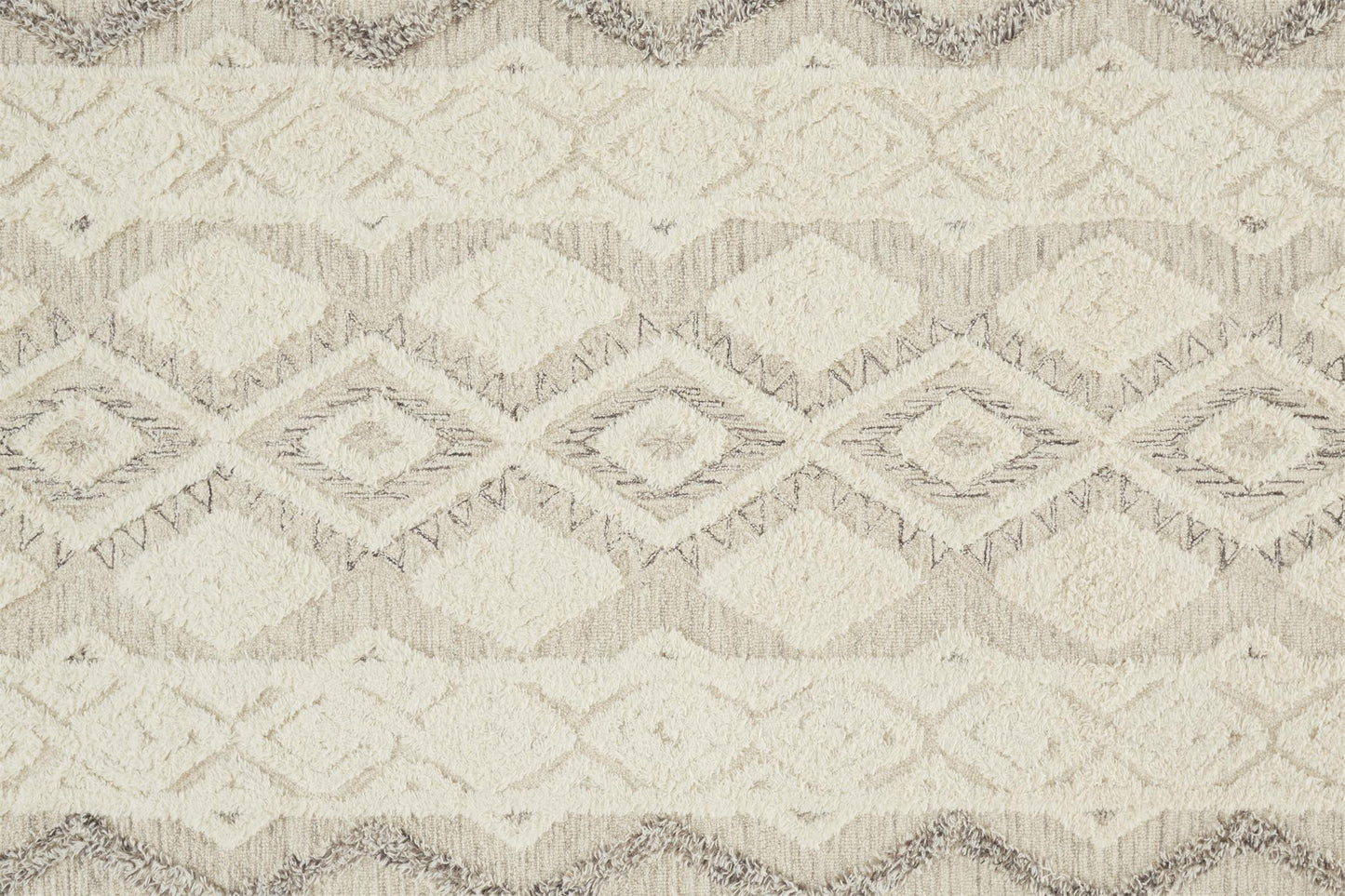 Anica Transitional/Natural/Bohemian & Eclectic Ivory/Taupe/Gray Accent Rug