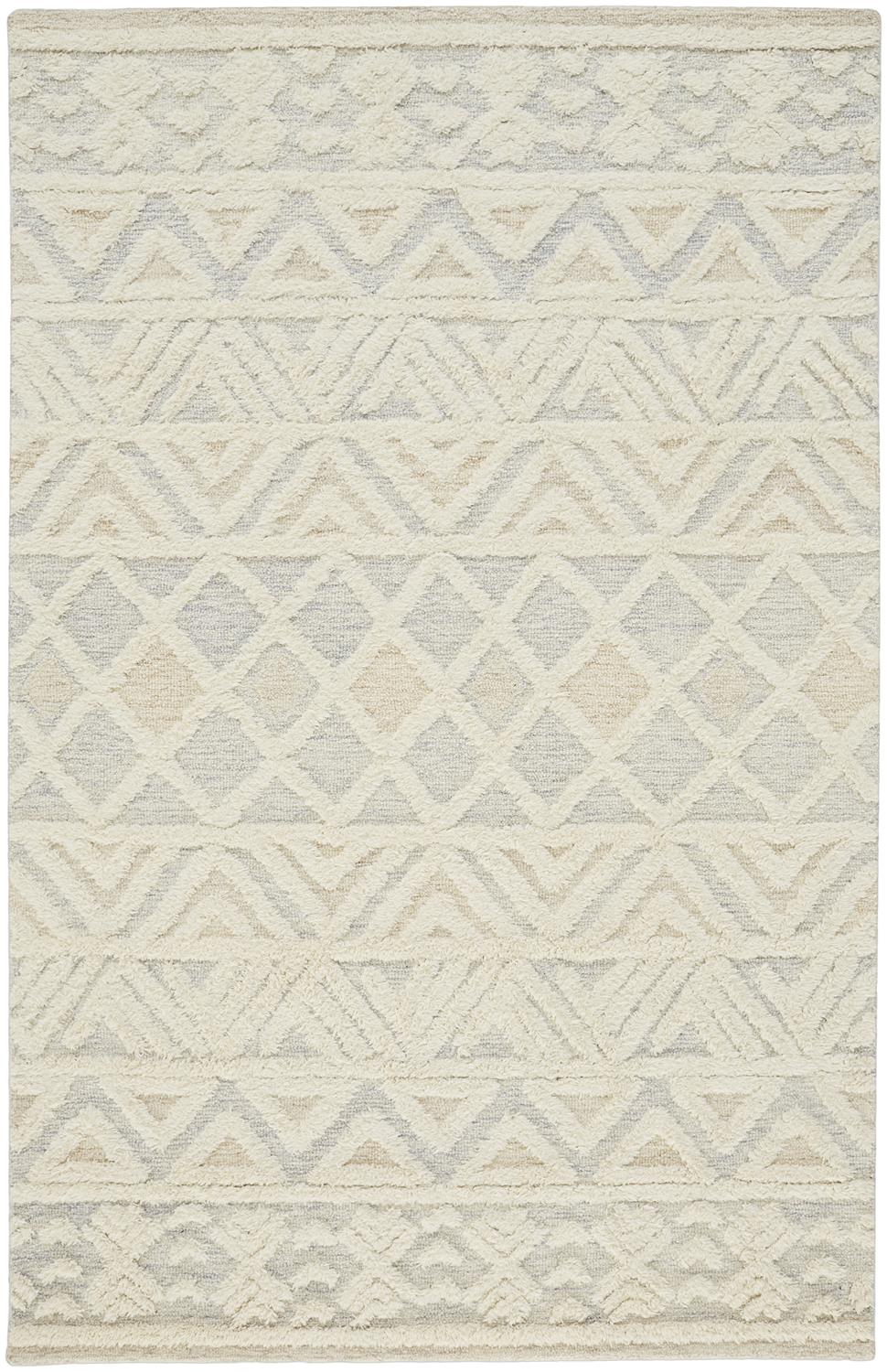 Anica Traditional/Moroccan/Natural Ivory/Blue/Tan Accent Rug