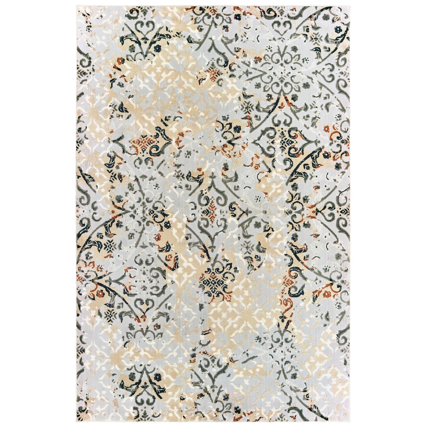 BOWEN 108W2 Grey Rug - ORIENTAL WEAVERS