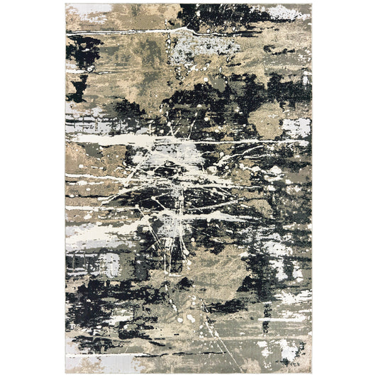 BOWEN 109E2 Black Rug - ORIENTAL WEAVERS