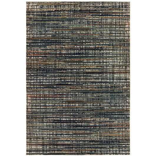 BOWEN 1332H Black Rug - ORIENTAL WEAVERS