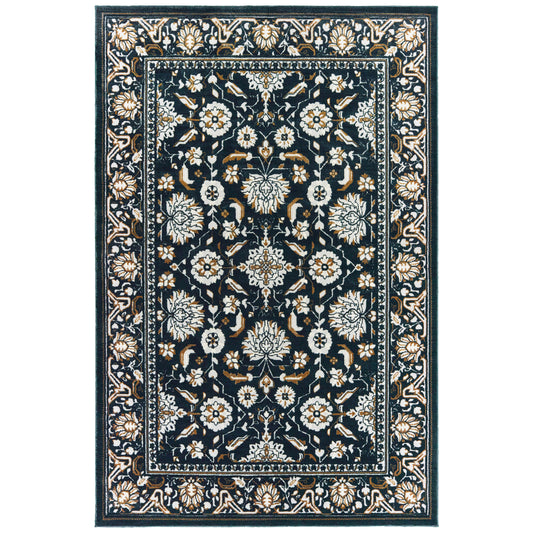 BOWEN 534L2 Navy Rug - ORIENTAL WEAVERS