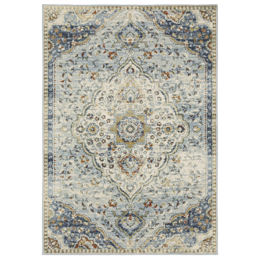 BRANSON BR01A Blue Rug - ORIENTAL WEAVERS