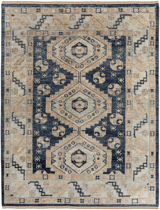 Fillmore Traditional/Classic Blue/Ivory Accent Rug