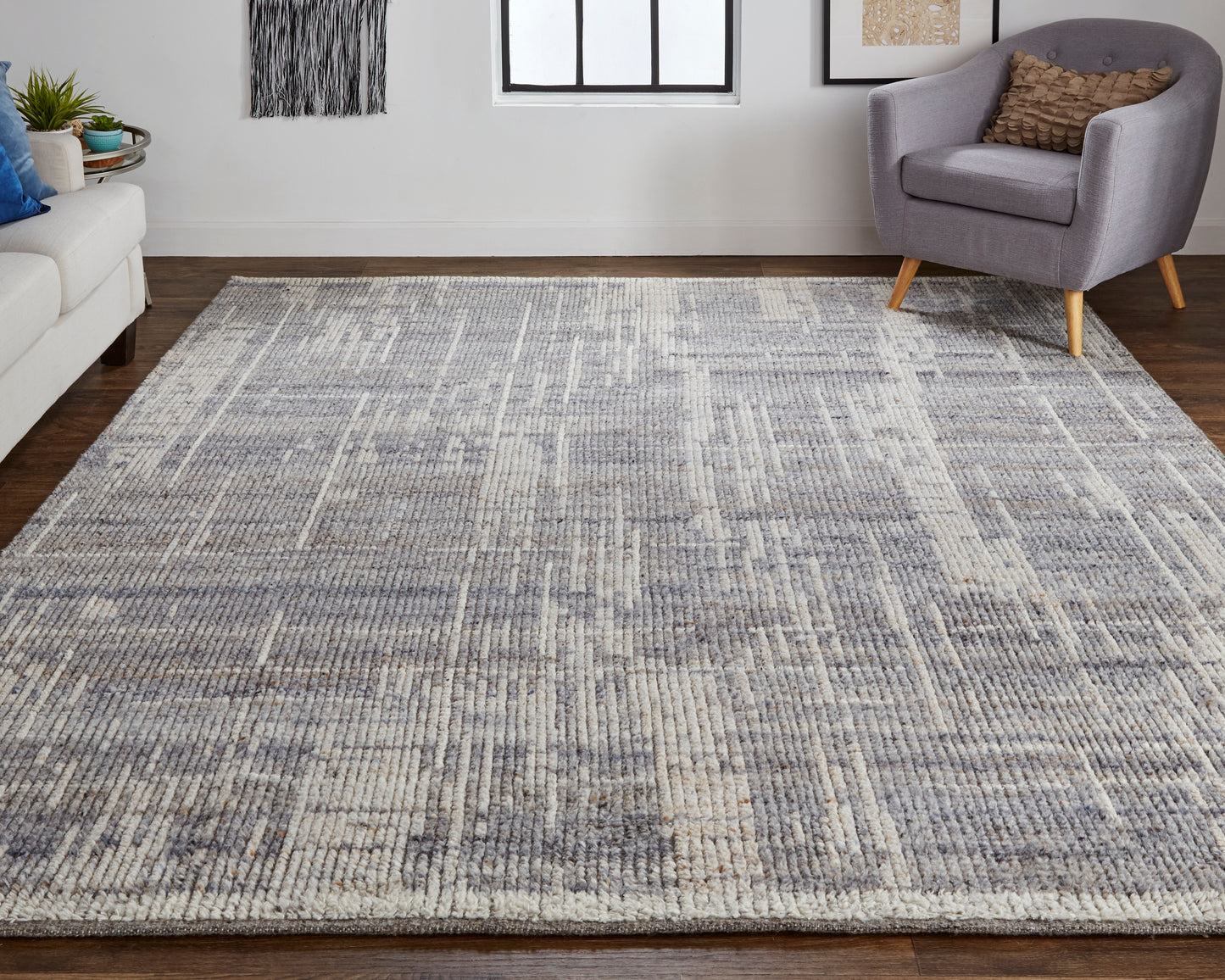 Alford Modern/Industrial/Bohemian & Eclectic Gray/Ivory/Taupe Accent Rug