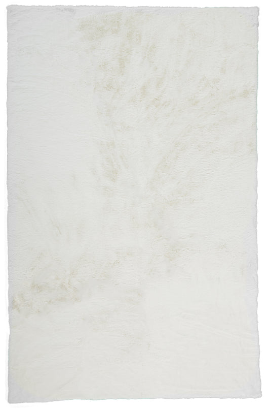 Luxe Velour Modern/Casual/Rustic White Area Rug  Feizy Rugs Small Parcel,Feizy Rugs,Luxe Velour,White,5' x 7',Area Rug,Polyester,Modern/Casual/Rustic,China