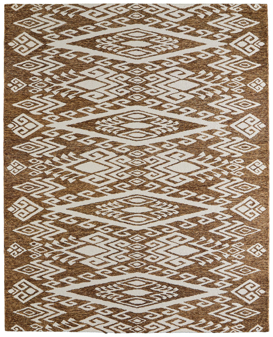 Wallace Transitional/Bohemian & Eclectic/Global Brown/White Accent Rug  Feizy Rugs Small Parcel,Feizy Rugs,Wallace,Brown/White,2' x 3',Accent Rug,Wool,Transitional/Bohemian & Eclectic/Global,India