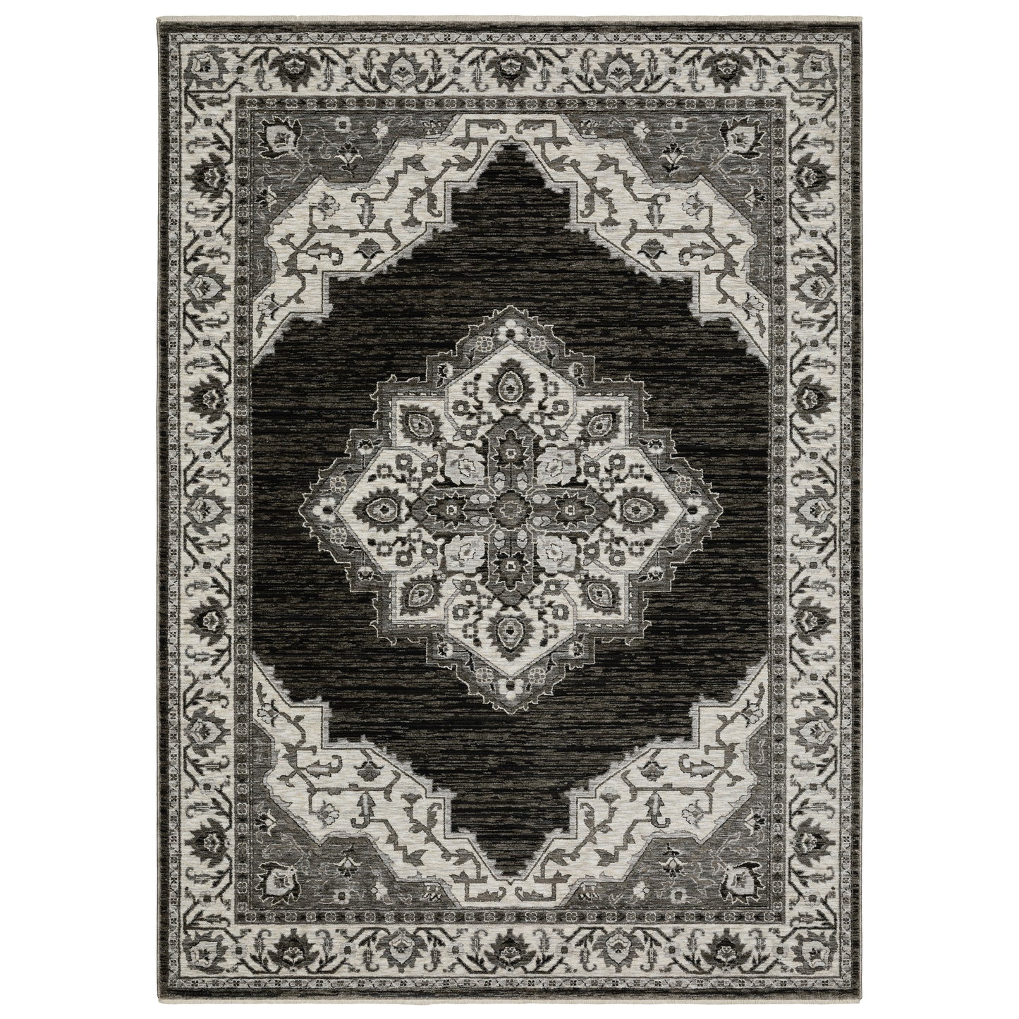 CHAMBERLAIN CH05C Charcoal Rug - ORIENTAL WEAVERS