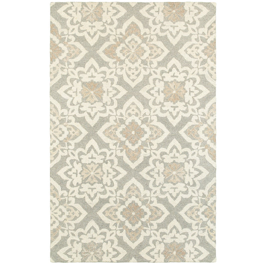 CRAFT 93004 Grey Rug - ORIENTAL WEAVERS