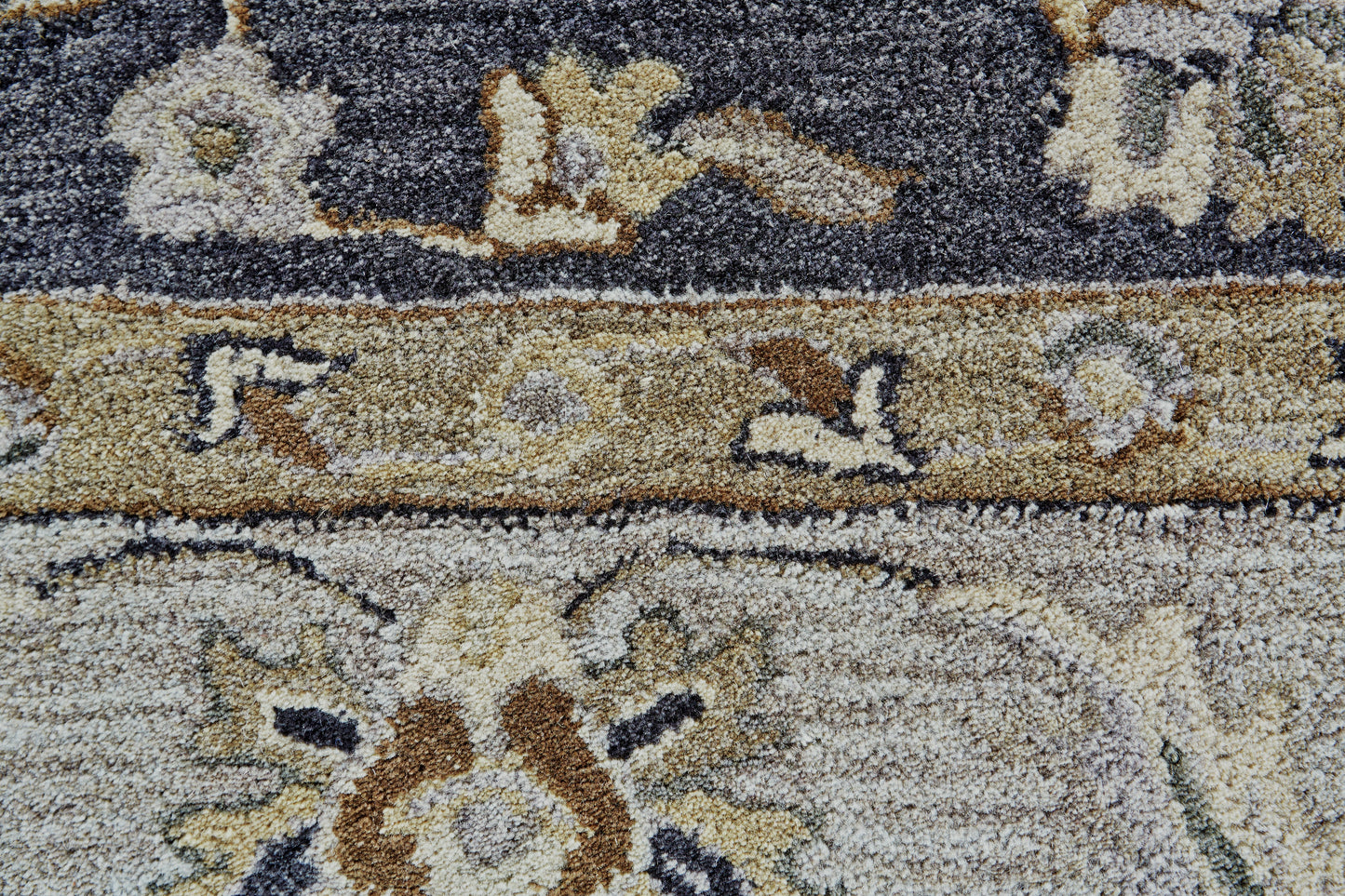 Eaton Traditional/Classic/Persian Blue/Gray/Taupe Area Rug