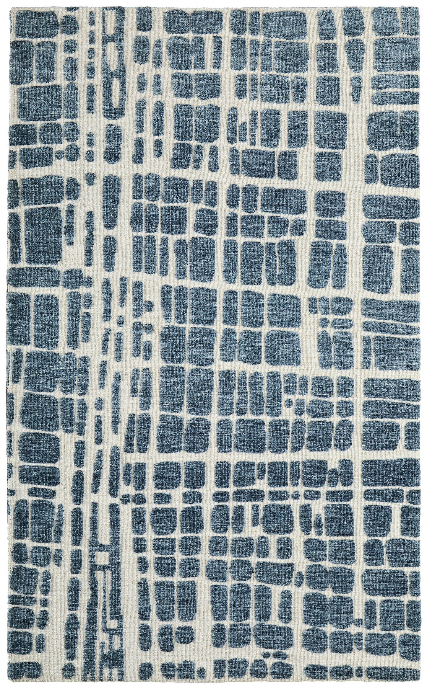 Colton Modern/Bohemian & Eclectic/Industrial Blue/Ivory Area Rug  Feizy Rugs Small Parcel,Feizy Rugs,Colton,Blue/Ivory,8' x 10',Area Rug,Polyester,Modern/Bohemian & Eclectic/Industrial,India