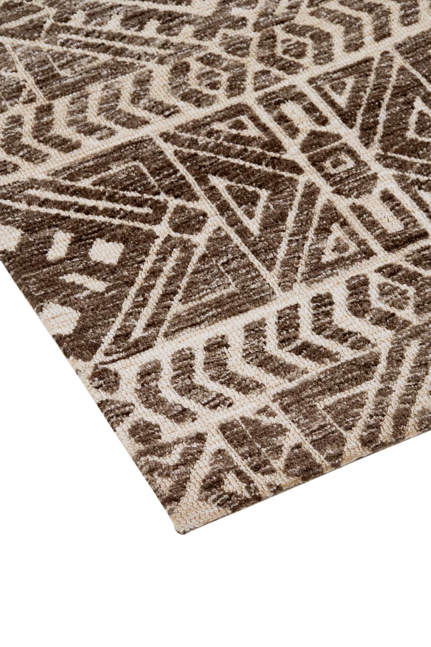 Colton Modern/Cabin & Lodge/Global Brown/Taupe/Ivory Accent Rug