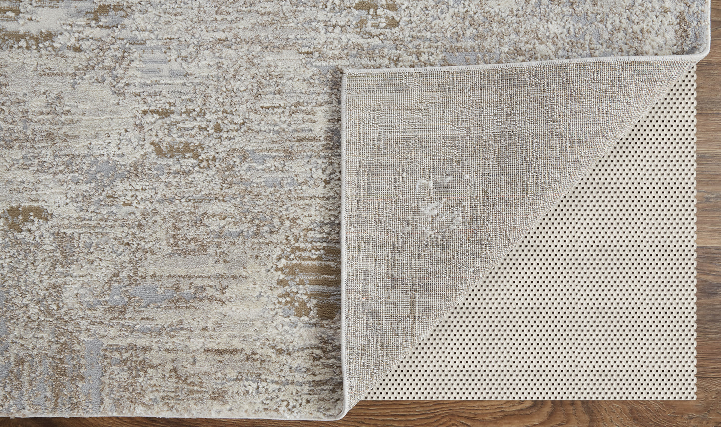 Vancouver Modern/Industrial Ivory/Gray/Tan Runner  Feizy Rugs Small Parcel,Feizy Rugs,Vancouver,Ivory/Gray/Tan,2'10" x 7'10",Runner,Polypropylene/Polyester,Modern/Industrial,Turkey