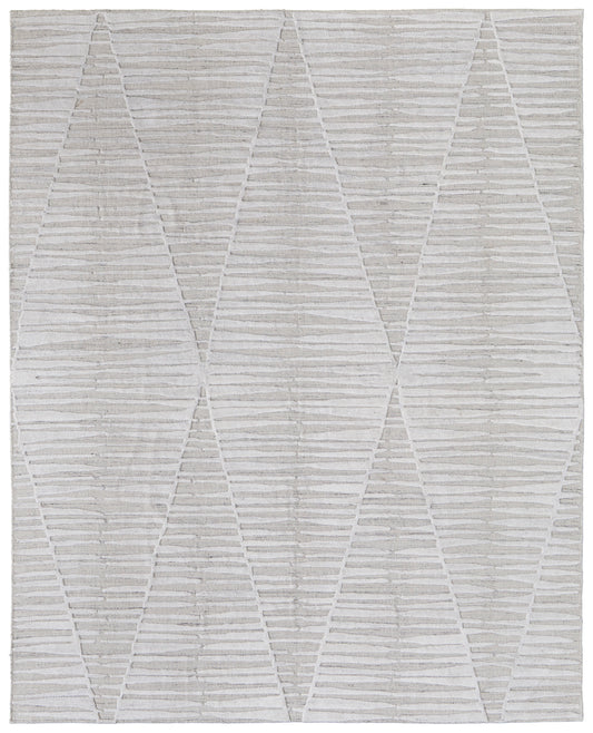 Elias Modern/Bohemian & Eclectic Ivory/Tan Accent Rug