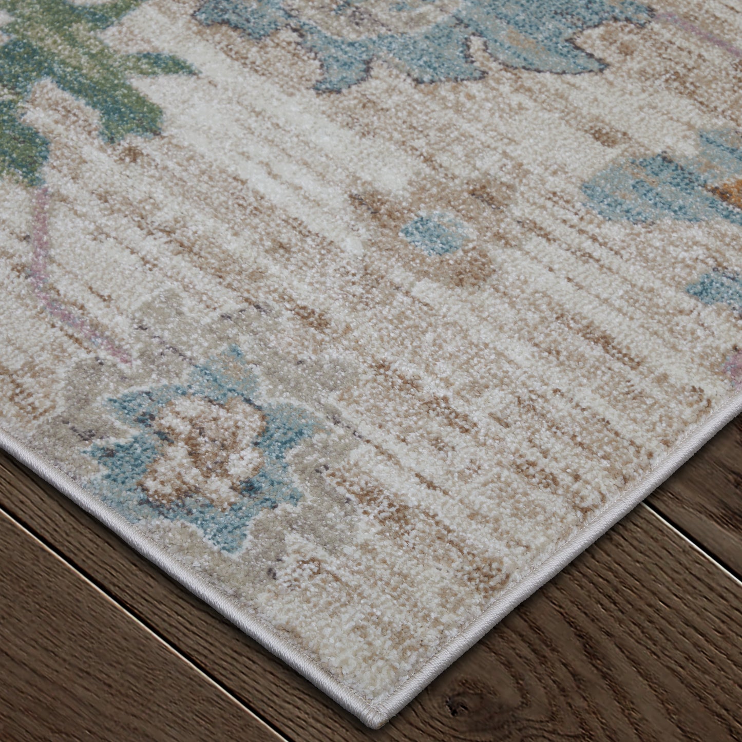 Dartmouth Transitional/Bohemian & Eclectic Tan/Brown/Blue Area Rug