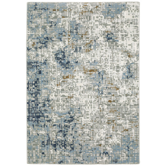 EASTON 011E3 Blue Rug - ORIENTAL WEAVERS