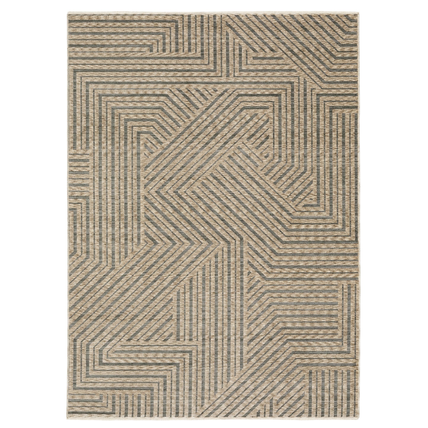 ECHO ECH01 Beige Rug - ORIENTAL WEAVERS