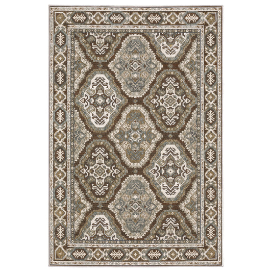 ELLINGTON ELL03 Rust Rug - ORIENTAL WEAVERS