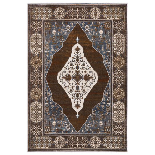 ELLINGTON ELL06 Rust Rug - ORIENTAL WEAVERS