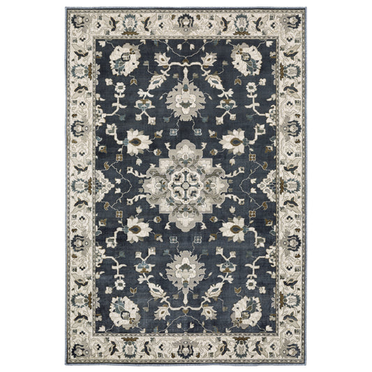 ELLINGTON ELL08 Blue Rug - ORIENTAL WEAVERS