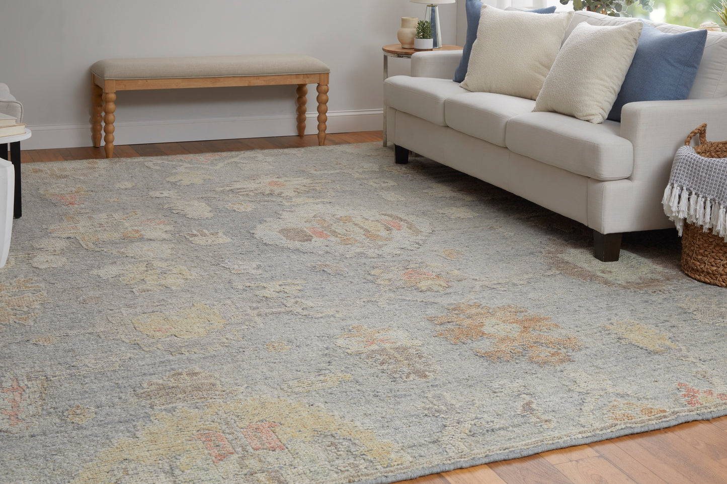 Grafton Transitional/Craftsman/Bohemian & Eclectic Blue/Gray/Yellow Accent Rug  Feizy Rugs Small Parcel,Feizy Rugs,Grafton,Blue/Gray/Yellow,2' x 3',Accent Rug,Wool,Transitional/Craftsman/Bohemian & Eclectic,India