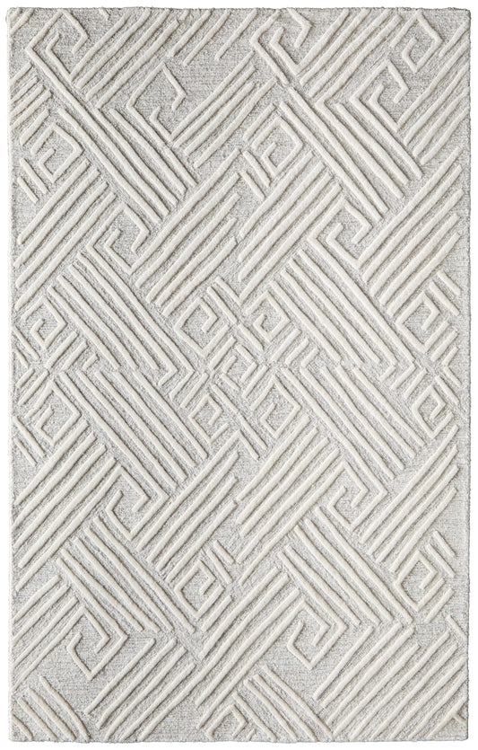 Enzo Transitional/Farmhouse/Scandinavian Tan/Ivory Accent Rug