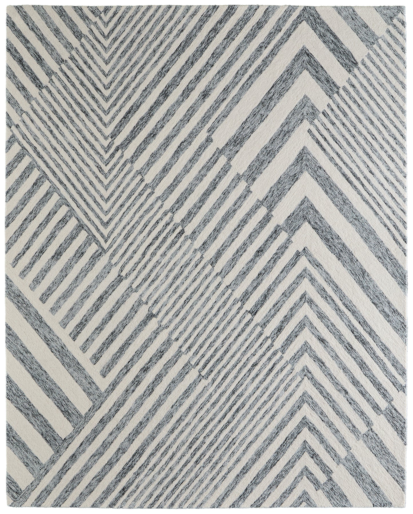 Wallace Modern/Global Gray/Ivory Accent Rug  Feizy Rugs Small Parcel,Feizy Rugs,Wallace,Gray/Ivory,2' x 3',Accent Rug,Wool,Modern/Global,India