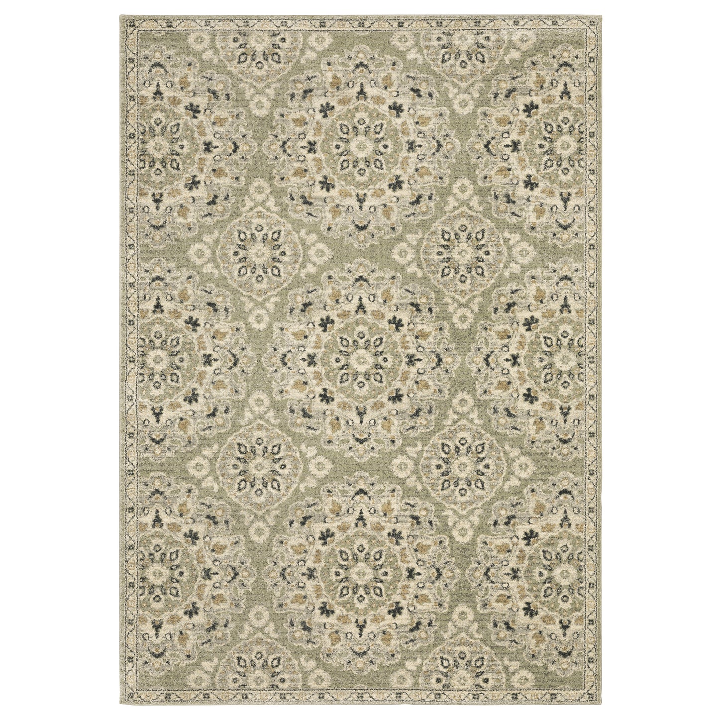 FLORENCE 4334E Green Rug - ORIENTAL WEAVERS