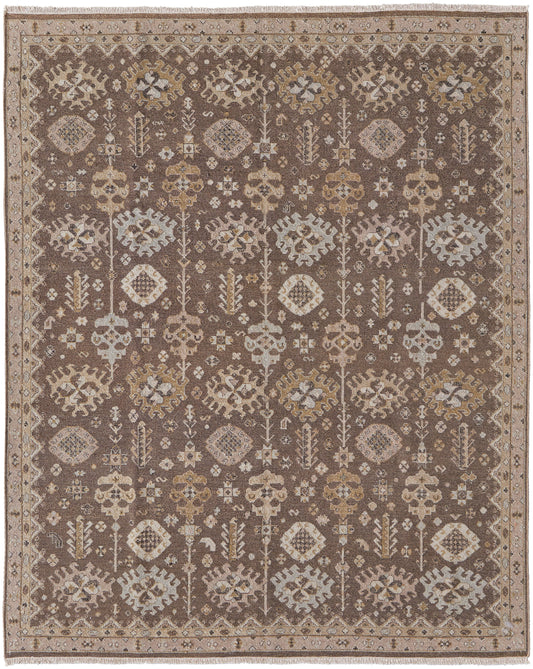 Corbitt Traditional/Classic Brown/Ivory Accent Rug