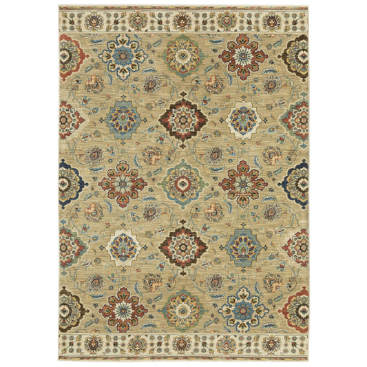 FRANCESCA FR05D Beige Rug - ORIENTAL WEAVERS