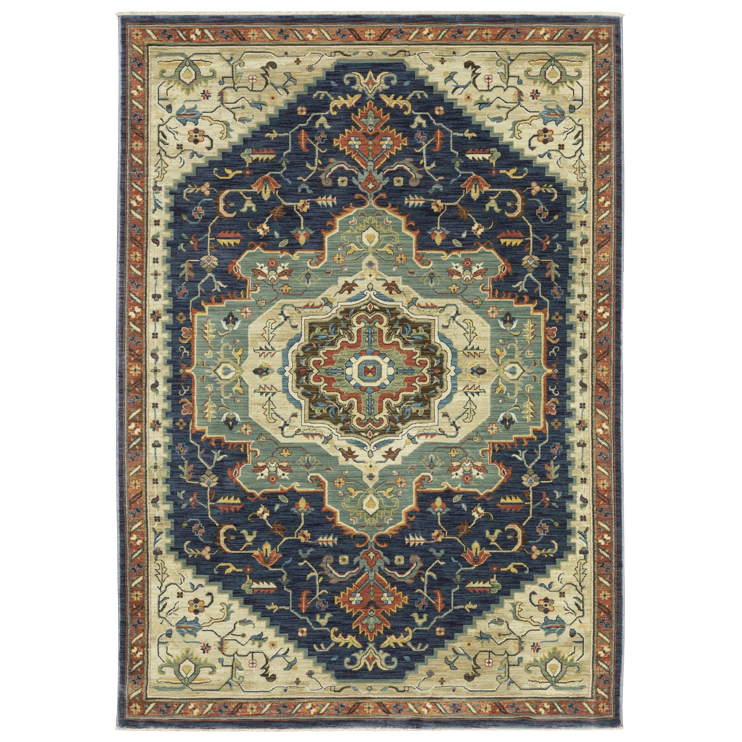 FRANCESCA FR09F Blue Rug - ORIENTAL WEAVERS