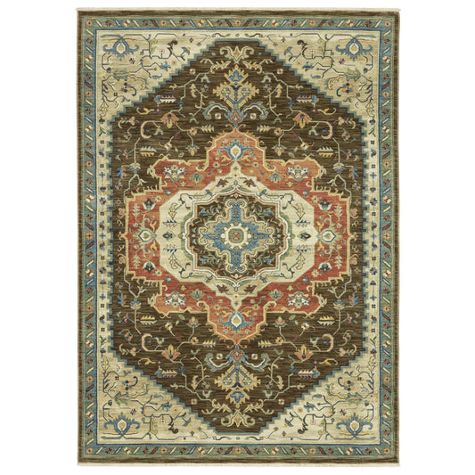 FRANCESCA FR09M Brown Rug - ORIENTAL WEAVERS