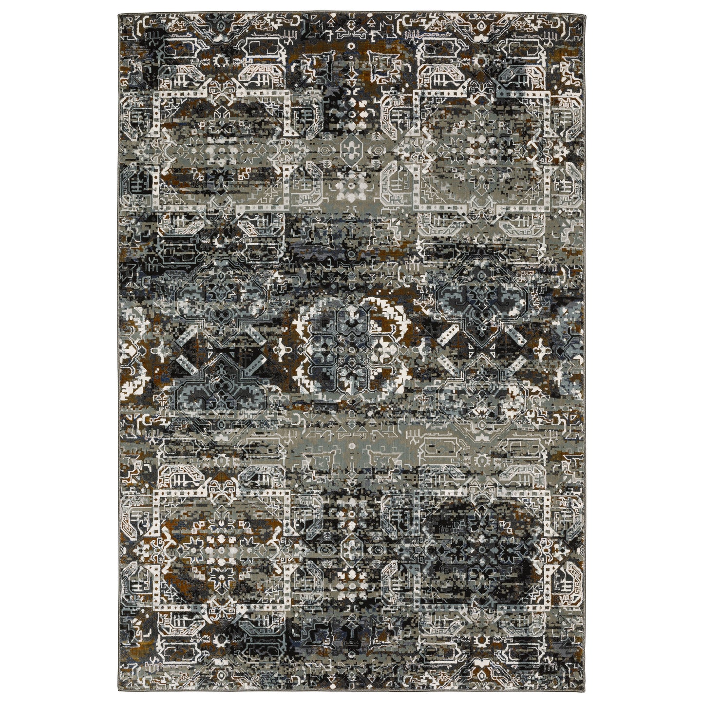 GEMINI 2060V Charcoal Rug - ORIENTAL WEAVERS