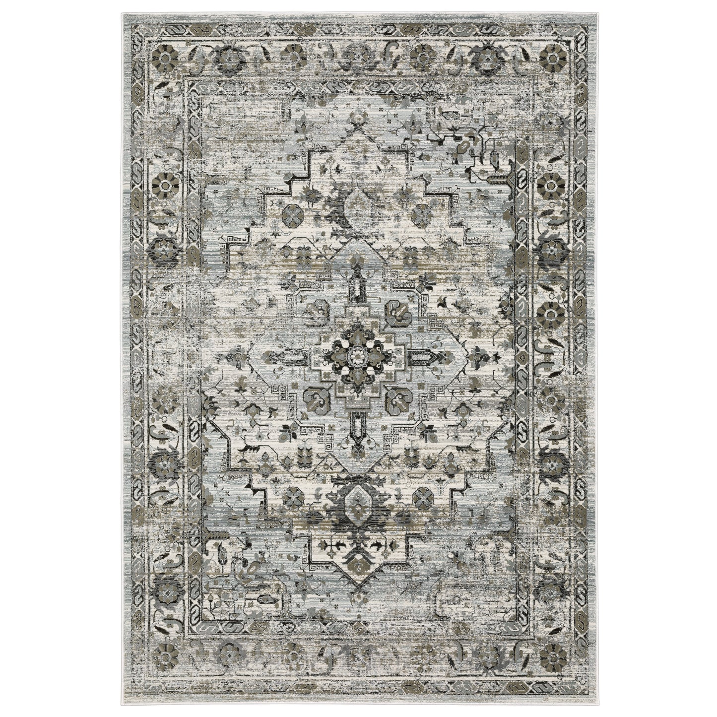 GEMINI 020Z2 Grey Rug - ORIENTAL WEAVERS