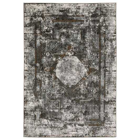 GEMINI 090O2 Charcoal Rug - ORIENTAL WEAVERS