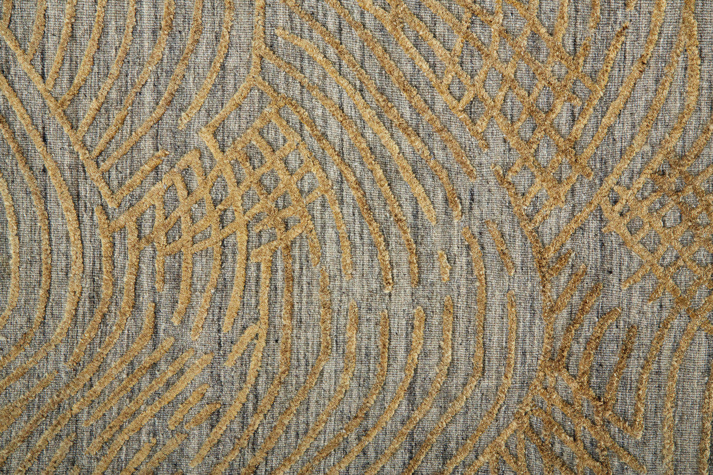 Taunton Transitional/Casual Gold/Gray Accent Rug  Feizy Rugs Small Parcel,Feizy Rugs,Taunton,Gold/Gray,2' x 3',Accent Rug,Viscose/Wool,Transitional/Casual,India