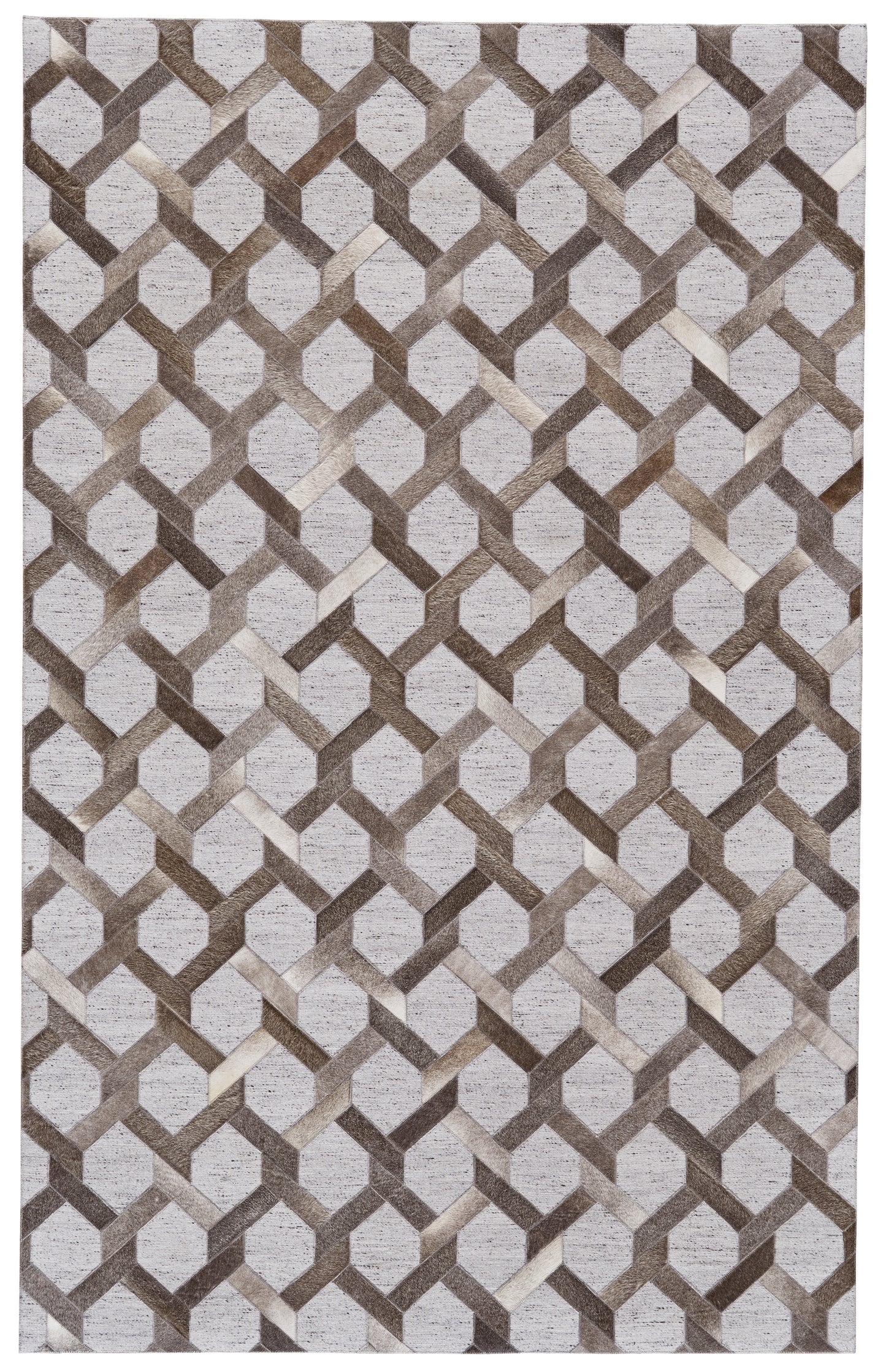 Fannin Transitional/Mid-Century Modern/Global Gray/Taupe/Silver Accent Rug  Feizy Rugs Small Parcel,Feizy Rugs,Fannin,Gray/Taupe/Silver,2' x 3',Accent Rug,Viscose/Leather,Transitional/Mid-Century Modern/Global,India