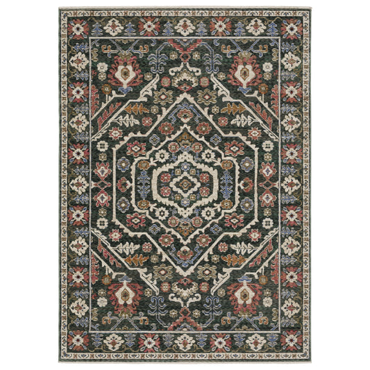 HASTINGS HA02B Green Rug - ORIENTAL WEAVERS