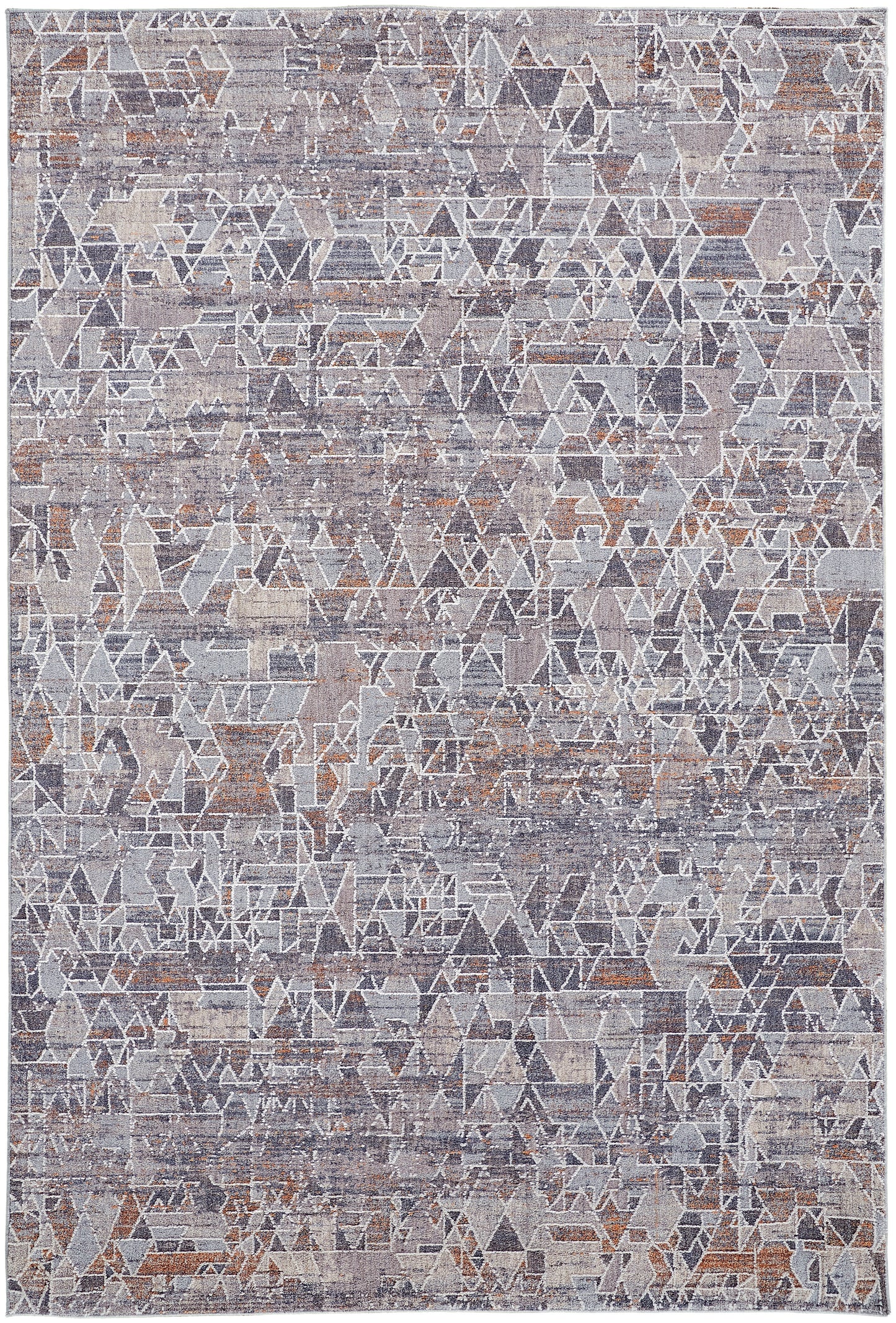 Francisco Transitional/Moroccan/Southwestern Gray/Blue/Orange Accent Rug  Feizy Rugs Small Parcel,Feizy Rugs,Francisco,Gray/Blue/Orange,1'8" x 2'10",Accent Rug,Polyester/Polypropylene,Transitional/Moroccan/Southwestern,Turkey