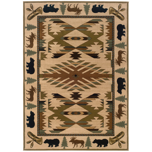 HUDSON 1072A Ivory Rug - ORIENTAL WEAVERS