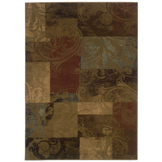 HUDSON 036G1 Green Rug - ORIENTAL WEAVERS