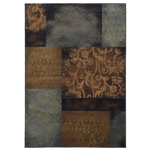 HUDSON 4878B Blue Rug - ORIENTAL WEAVERS