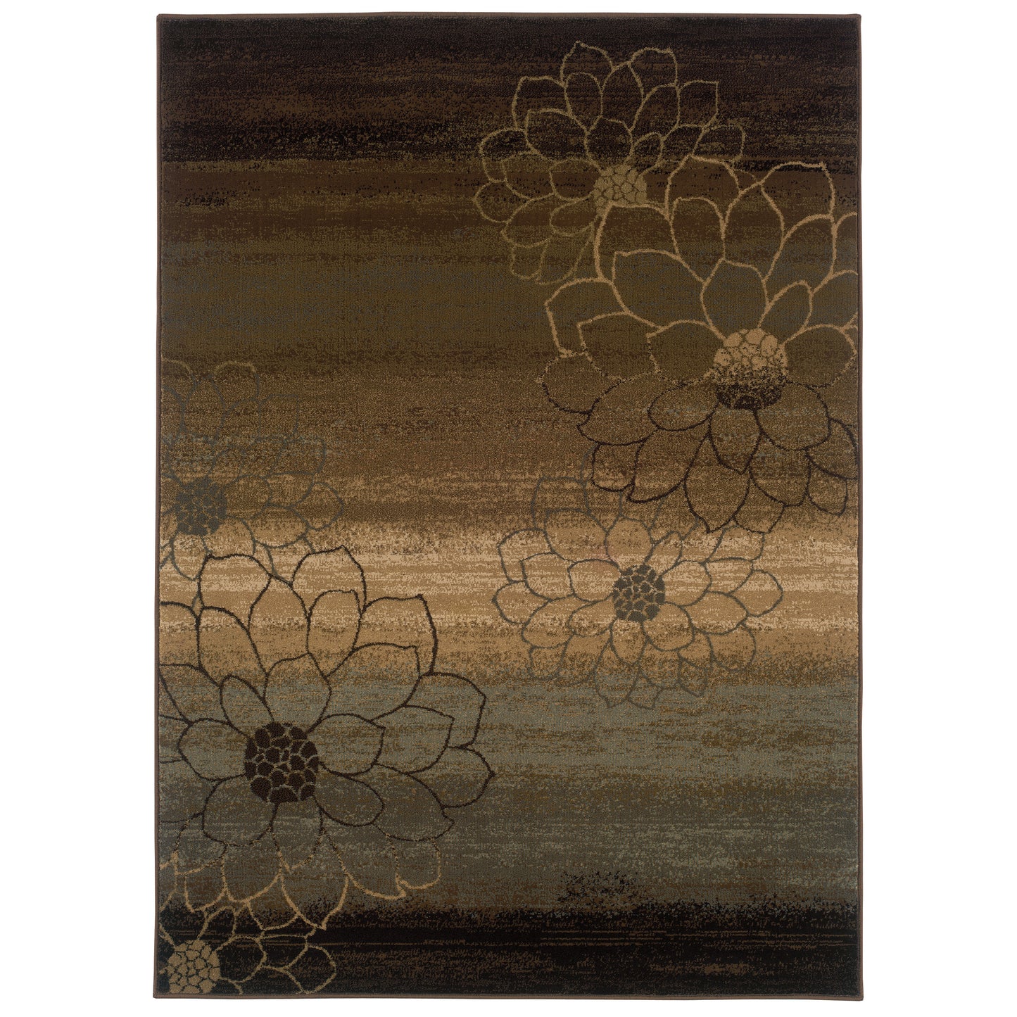 HUDSON 074A1 Brown Rug - ORIENTAL WEAVERS