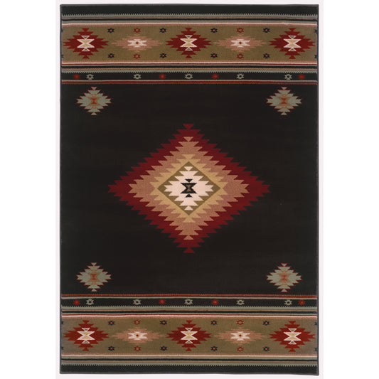 HUDSON 087G1 Black Rug - ORIENTAL WEAVERS