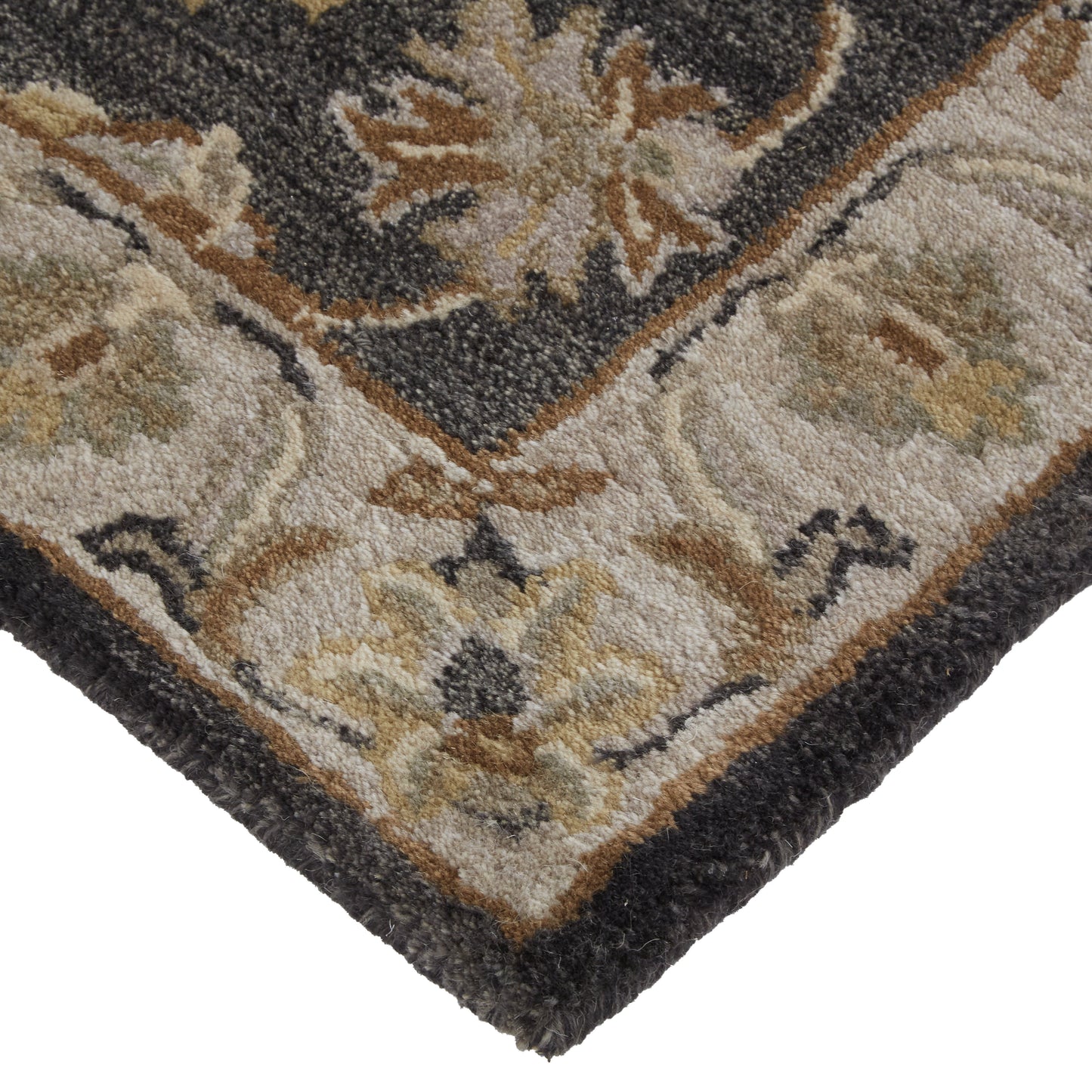 Eaton Traditional/Classic/Persian Blue/Gray/Taupe Area Rug